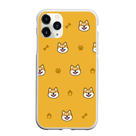 Чехол для iPhone 11 Pro Max матовый с принтом Сиба-ину Акита-ину (Жёлтая) в городе Новоалтайск, Силикон |  | сиба ину