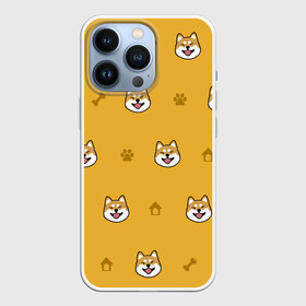 Чехол для iPhone 13 Pro с принтом Сиба ину. Акита ину. (Жёлтая) в городе Новоалтайск,  |  | Тематика изображения на принте: сиба ину