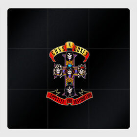 Магнитный плакат 3Х3 с принтом Guns n roses + Спина в городе Новоалтайск, Полимерный материал с магнитным слоем | 9 деталей размером 9*9 см | axl rose | geffen records | gnr | guns | rock | roses | slash | гансы | пистолеты | розы | рок | слеш | эксл роуз
