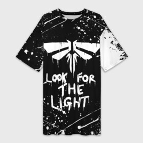 Платье-футболка 3D с принтом THE LAST OF US в городе Новоалтайск,  |  | cicadas | fireflies | naughty dog | the last of us | the last of us part 2 | джоэл | последние из нас | цикады | элли