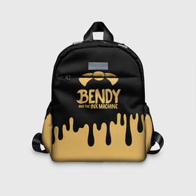 Детский рюкзак 3D с принтом Bendy And The Ink Machine в городе Новоалтайск, 100% полиэстер | лямки с регулируемой длиной, сверху петелька, чтобы рюкзак можно было повесить на вешалку. Основное отделение закрывается на молнию, как и внешний карман. Внутри дополнительный карман. По бокам два дополнительных кармашка | bendy | bendy and the ink machine | бенди | бени | бенни | детская | детям | игра | капли | компьютерная игра | краска | машина | подтеки | розовая | ужастик