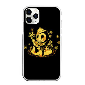 Чехол для iPhone 11 Pro Max матовый с принтом Bendy And The Ink Machine в городе Новоалтайск, Силикон |  | bendy | bendy and the ink machine | бенди | бени | бенни | детская | детям | игра | капли | компьютерная игра | краска | машина | новый год | подтеки | розовая | снежинки | ужастик