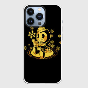 Чехол для iPhone 13 Pro с принтом Bendy And The Ink Machine в городе Новоалтайск,  |  | bendy | bendy and the ink machine | бенди | бени | бенни | детская | детям | игра | капли | компьютерная игра | краска | машина | новый год | подтеки | розовая | снежинки | ужастик