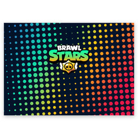 Поздравительная открытка с принтом Brawl Stars в городе Новоалтайск, 100% бумага | плотность бумаги 280 г/м2, матовая, на обратной стороне линовка и место для марки
 | brawl | bs | clash line | fails | funny | leon | moments | stars | supercell | tick | бой | босс | бравл | броубол | бс | драка | звезд | осада | поззи | сейф | старс | цель