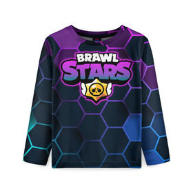Детский лонгслив 3D с принтом Brawl Stars в городе Новоалтайск, 100% полиэстер | длинные рукава, круглый вырез горловины, полуприлегающий силуэт
 | brawl | bs | clash line | fails | funny | leon | moments | stars | supercell | tick | бой | босс | бравл | броубол | бс | драка | звезд | осада | поззи | сейф | старс | цель