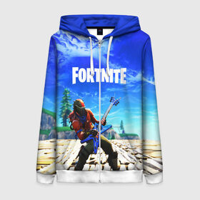 Женская толстовка 3D на молнии с принтом FORTNITE в городе Новоалтайск, 100% полиэстер | длина до линии бедра, манжеты и пояс оформлены мягкой тканевой резинкой, двухслойный капюшон со шнурком для регулировки, спереди молния, по бокам два кармана | battle royale | fortnite | fortnite battle royale | futuresynth | game | outrun | retrowave | synth | synthwave | игры | ретровейв | синтвейв | фортнайт