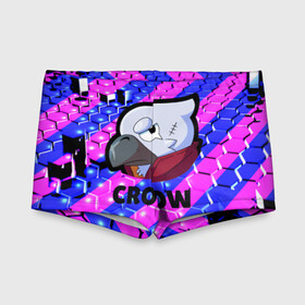 Детские купальные плавки 3D с принтом Brawl Stars CROW в городе Новоалтайск, Полиэстер 85%, Спандекс 15% | Слитный крой, подклад по переду изделия, узкие бретели | android | brawl stars | crow | games | leon | mobile game | stars | ворон | игры | леон | мобильные игры