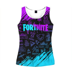 Женская майка 3D с принтом FORTNITE | ФОРТНАЙТ в городе Новоалтайск, 100% полиэстер | круглая горловина, прямой силуэт, длина до линии бедра | fortnite | fortnite 2 | fortnite x маршмелло | ikonik | marshmello | ninja | ninja streamer | иконик | ниндзя | фортнайт | фортнайт 2 | фортнайт глава 2