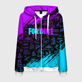 Мужская толстовка 3D на молнии с принтом FORTNITE в городе Новоалтайск, 100% полиэстер | длина до линии бедра, манжеты и пояс оформлены мягкой тканевой резинкой, двухслойный капюшон со шнурком для регулировки, спереди молния, по бокам два кармана | fortnite | fortnite 2 | fortnite x маршмелло | ikonik | marshmello | ninja | ninja streamer | иконик | ниндзя | фортнайт | фортнайт 2 | фортнайт глава 2