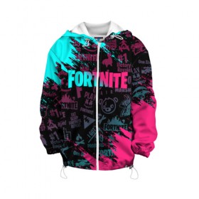 Детская куртка 3D с принтом FORTNITE в городе Новоалтайск, 100% полиэстер | застежка — молния, подол и капюшон оформлены резинкой с фиксаторами, по бокам — два кармана без застежек, один потайной карман на груди, плотность верхнего слоя — 90 г/м2; плотность флисового подклада — 260 г/м2 | fortnite | fortnite 2 | fortnite x | marshmello | маршмелло | фортнайт | фортнайт 2 | фортнайт глава 2