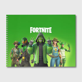 Альбом для рисования с принтом FORTNITE в городе Новоалтайск, 100% бумага
 | матовая бумага, плотность 200 мг. | Тематика изображения на принте: fnchap2 | fortnite | fortnite 2 | fortnite x | marshmello | маршмелло | фортнайт | фортнайт 2 | фортнайт глава 2