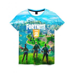 Женская футболка 3D с принтом Fortnite часть 2 в городе Новоалтайск, 100% полиэфир ( синтетическое хлопкоподобное полотно) | прямой крой, круглый вырез горловины, длина до линии бедер | fortnite | fortnite 11 season | fortnite chapter 2 | game | island fortnite | битва | игра | карта | мир фортнайт | остров фортнайт | фортнайт | фортнайт 11 сезон | фортнайт часть 2