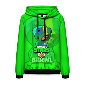Мужская толстовка 3D с принтом Brawl Stars LEON в городе Новоалтайск, 100% полиэстер | двухслойный капюшон со шнурком для регулировки, мягкие манжеты на рукавах и по низу толстовки, спереди карман-кенгуру с мягким внутренним слоем. | brawl | brawl stars | crow | leon | stars | бравл | бравл старс | браво старс | игра | компьютерная | кров | леон | онлайн | старс