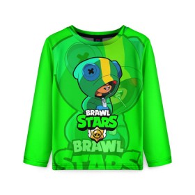 Детский лонгслив 3D с принтом Brawl Stars LEON в городе Новоалтайск, 100% полиэстер | длинные рукава, круглый вырез горловины, полуприлегающий силуэт
 | brawl | brawl stars | crow | leon | stars | бравл | бравл старс | браво старс | игра | компьютерная | кров | леон | онлайн | старс