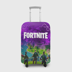 Чехол для чемодана 3D с принтом FORTNITE STROM в городе Новоалтайск, 86% полиэфир, 14% спандекс | двустороннее нанесение принта, прорези для ручек и колес | fortnite | fortnite 2 | fortnite x | marshmello | strom | маршмелло | фортнайт | фортнайт 2 | фортнайт глава 2 | шторм