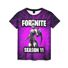 Женская футболка 3D с принтом Fortnite в городе Новоалтайск, 100% полиэфир ( синтетическое хлопкоподобное полотно) | прямой крой, круглый вырез горловины, длина до линии бедер | chapter | chapter 2 | fornite | season | season 11 | глава 2 | сезон 11 | форнайт