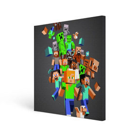 Холст квадратный с принтом MINECRAFT ONLINE в городе Новоалтайск, 100% ПВХ |  | craft | creeper | dungeon | dungeons | earth | game | logo | mine | minecraft | mobile | online | дунгеонс | земля | зомби | игра | крипер | лого | майкрафт | майнкрафт | мобайл | онлайн | подземелье | подземелья