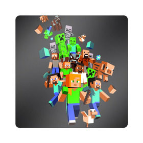 Магнит виниловый Квадрат с принтом MINECRAFT ONLINE в городе Новоалтайск, полимерный материал с магнитным слоем | размер 9*9 см, закругленные углы | Тематика изображения на принте: craft | creeper | dungeon | dungeons | earth | game | logo | mine | minecraft | mobile | online | дунгеонс | земля | зомби | игра | крипер | лого | майкрафт | майнкрафт | мобайл | онлайн | подземелье | подземелья