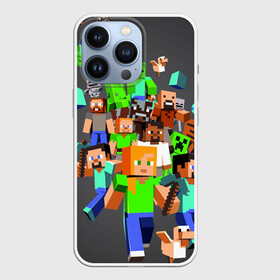 Чехол для iPhone 13 Pro с принтом MINECRAFT ONLINE в городе Новоалтайск,  |  | craft | creeper | dungeon | dungeons | earth | game | logo | mine | minecraft | mobile | online | дунгеонс | земля | зомби | игра | крипер | лого | майкрафт | майнкрафт | мобайл | онлайн | подземелье | подземелья