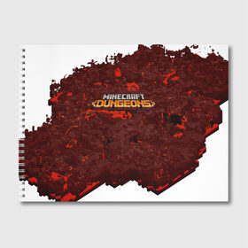 Альбом для рисования с принтом Minecraft Dungeons в городе Новоалтайск, 100% бумага
 | матовая бумага, плотность 200 мг. | Тематика изображения на принте: craft | creeper | dungeon | dungeons | earth | game | logo | mine | minecraft | minecraft dungeons | mobile | online | земля | игра | крипер | лого | майкрафт | майнкрафт | мобайл | онлайн | подземелье