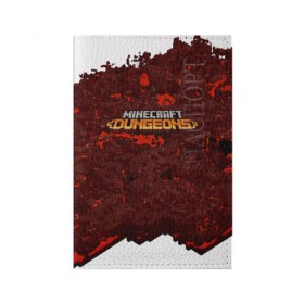 Обложка для паспорта матовая кожа с принтом Minecraft Dungeons в городе Новоалтайск, натуральная матовая кожа | размер 19,3 х 13,7 см; прозрачные пластиковые крепления | craft | creeper | dungeon | dungeons | earth | game | logo | mine | minecraft | minecraft dungeons | mobile | online | земля | игра | крипер | лого | майкрафт | майнкрафт | мобайл | онлайн | подземелье