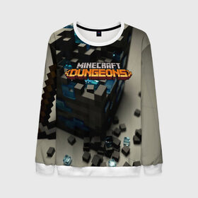 Мужской свитшот 3D с принтом Minecraft Dungeons в городе Новоалтайск, 100% полиэстер с мягким внутренним слоем | круглый вырез горловины, мягкая резинка на манжетах и поясе, свободная посадка по фигуре | craft | creeper | dungeon | dungeons | earth | game | logo | mine | minecraft | minecraft dungeons | mobile | online | земля | игра | крипер | лого | майкрафт | майнкрафт | мобайл | онлайн | подземелье