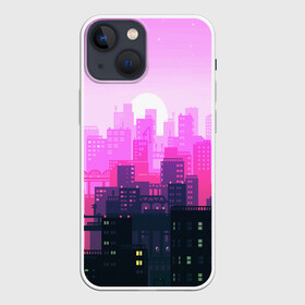 Чехол для iPhone 13 mini с принтом CITY в городе Новоалтайск,  |  | Тематика изображения на принте: bright | colorful | neon | retro | urban | vintage | винтаж | город | неон | ретро | ретро неон