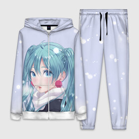 Женский костюм 3D с принтом Hatsune Miku. Winter в городе Новоалтайск,  |  | Тематика изображения на принте: anime | aquamarin | aquamarine | everlasting | hatsune | j pop | miku | projectdiva | singer | snow | summer | vocaloid | аквамарин | аниме | вокалоид | мику | певица | хацуне | хацунэ