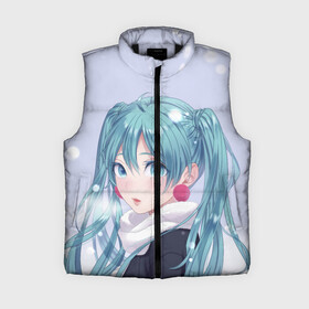 Женский жилет утепленный 3D с принтом Hatsune Miku. Winter в городе Новоалтайск,  |  | Тематика изображения на принте: anime | aquamarin | aquamarine | everlasting | hatsune | j pop | miku | projectdiva | singer | snow | summer | vocaloid | аквамарин | аниме | вокалоид | мику | певица | хацуне | хацунэ