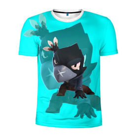 Мужская футболка 3D спортивная с принтом Brawl Stars CROW в городе Новоалтайск, 100% полиэстер с улучшенными характеристиками | приталенный силуэт, круглая горловина, широкие плечи, сужается к линии бедра | brawl | brawl stars | crow | leon | stars | бравл | бравл старс | браво старс | игра | компьютерная | кров | леон | онлайн | старс