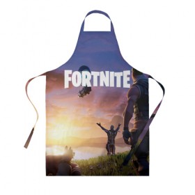 Фартук 3D с принтом FORTNITE в городе Новоалтайск, 100% полиэстер | общий размер — 65 х 85 см, ширина нагрудника — 26 см, горловина — 53 см, длина завязок — 54 см, общий обхват в поясе — 173 см. Принт на завязках и на горловине наносится с двух сторон, на основной части фартука — только с внешней стороны | battle royale | chapter 2 | fortnite | глава 2 | фортнайт