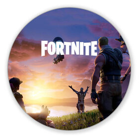 Коврик для мышки круглый с принтом FORTNITE в городе Новоалтайск, резина и полиэстер | круглая форма, изображение наносится на всю лицевую часть | battle royale | chapter 2 | fortnite | глава 2 | фортнайт