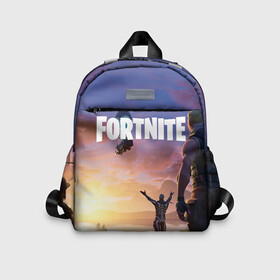 Детский рюкзак 3D с принтом FORTNITE в городе Новоалтайск, 100% полиэстер | лямки с регулируемой длиной, сверху петелька, чтобы рюкзак можно было повесить на вешалку. Основное отделение закрывается на молнию, как и внешний карман. Внутри дополнительный карман. По бокам два дополнительных кармашка | battle royale | chapter 2 | fortnite | глава 2 | фортнайт