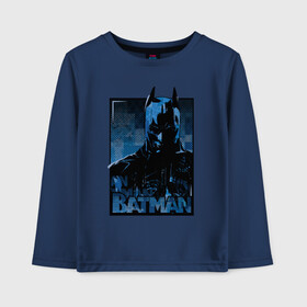 Детский лонгслив хлопок с принтом Batman в городе Новоалтайск, 100% хлопок | круглый вырез горловины, полуприлегающий силуэт, длина до линии бедер | bat man | batman | batman comics | caped crusader | comics | dark knight | бетмен | брюс уэйн | бэт мен | бэтмен | тёмный рыцарь