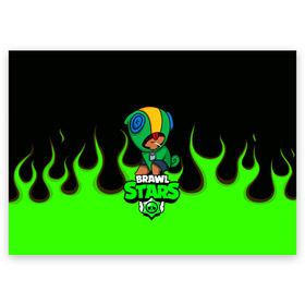 Поздравительная открытка с принтом Brawl Stars LEON в городе Новоалтайск, 100% бумага | плотность бумаги 280 г/м2, матовая, на обратной стороне линовка и место для марки
 | Тематика изображения на принте: android | brawl stars | crow | games | leon | mobile game | stars | ворон | игры | леон | мобильные игры