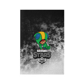 Обложка для паспорта матовая кожа с принтом BRAWL STARS LEON в городе Новоалтайск, натуральная матовая кожа | размер 19,3 х 13,7 см; прозрачные пластиковые крепления | android | brawl stars | crow | games | leon | mobile game | stars | ворон | игры | леон | мобильные игры