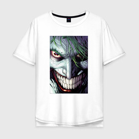 Мужская футболка хлопок Oversize с принтом Joker в городе Новоалтайск, 100% хлопок | свободный крой, круглый ворот, “спинка” длиннее передней части | joker | shtatjoker | артур флек | джокер | жокир