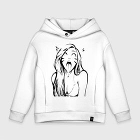 Детское худи Oversize хлопок с принтом Belle Delphine Ahegao в городе Новоалтайск, френч-терри — 70% хлопок, 30% полиэстер. Мягкий теплый начес внутри —100% хлопок | боковые карманы, эластичные манжеты и нижняя кромка, капюшон на магнитной кнопке | ahegao | belle delphine |  twich | ахегао | белле дельфин | белль дельфин | блогершка | стримерша | твич