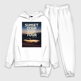 Мужской костюм хлопок OVERSIZE с принтом Sunset strip star tour в городе Новоалтайск,  |  | cliff booth | once upon a time in hollywood | rick dulton | sunset strip star tour | клифф бут | однажды в голливуде | рик далтон