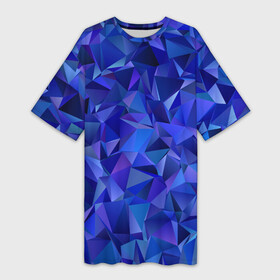 Платье-футболка 3D с принтом НЕОНОВЫЕ КРИСТАЛЫ в городе Новоалтайск,  |  | abstract | crystal | geometry | geometry stripes | texture | абстракция | геометрические полосы | геометрия | кристаллы | текстура