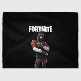Плед 3D с принтом FORTNITE IKONIK (КАПЮШОН) в городе Новоалтайск, 100% полиэстер | закругленные углы, все края обработаны. Ткань не мнется и не растягивается | fnchap2 | fortnite | fortnite 2 | fortnite x | ikonik | marshmello | иконик | маршмелло | фортнайт | фортнайт 2 | фортнайт глава 2