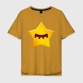 Мужская футболка хлопок Oversize с принтом BRAWL STARS - SANDY в городе Новоалтайск, 100% хлопок | свободный крой, круглый ворот, “спинка” длиннее передней части | brawl | bull | colt | crow | game | games | leon | online | penny | poco | sandy | shelly | spike | star | stars | wanted | брав | бравл | браво | звезда | звезды | игра | игры | лого | онлайн | сенди | старс | сэнди
