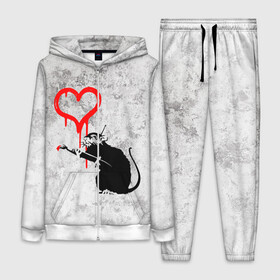 Женский костюм 3D с принтом BANKSY | БЭНКСИ | СЕРДЦЕ | LOVE в городе Новоалтайск,  |  | banksy | heart | бэнкси | сердце