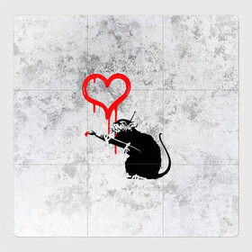 Магнитный плакат 3Х3 с принтом BANKSY | БЭНКСИ | СЕРДЦЕ | LOVE в городе Новоалтайск, Полимерный материал с магнитным слоем | 9 деталей размером 9*9 см | banksy | heart | бэнкси | сердце