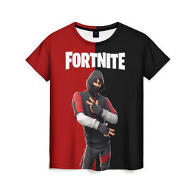 Женская футболка 3D с принтом FORTNITE IKONIK в городе Новоалтайск, 100% полиэфир ( синтетическое хлопкоподобное полотно) | прямой крой, круглый вырез горловины, длина до линии бедер | fortnite | fortnite 2 | fortnite x маршмелло | ikonik | marshmello | ninja | ninja streamer | иконик | ниндзя | фортнайт | фортнайт 2 | фортнайт глава 2