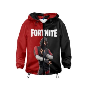 Детская ветровка 3D с принтом FORTNITE IKONIK в городе Новоалтайск, 100% полиэстер | подол и капюшон оформлены резинкой с фиксаторами, по бокам два кармана без застежек, один потайной карман на груди | Тематика изображения на принте: fortnite | fortnite 2 | fortnite x маршмелло | ikonik | marshmello | ninja | ninja streamer | иконик | ниндзя | фортнайт | фортнайт 2 | фортнайт глава 2
