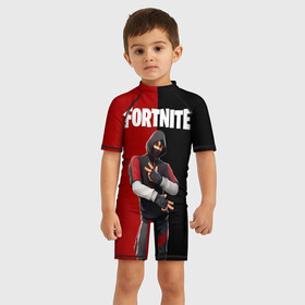 Детский купальный костюм 3D с принтом FORTNITE IKONIK   ФОРТНАЙТ ИКОНИК в городе Новоалтайск, Полиэстер 85%, Спандекс 15% | застежка на молнии на спине | fortnite | fortnite 2 | fortnite x маршмелло | ikonik | marshmello | ninja | ninja streamer | иконик | ниндзя | фортнайт | фортнайт 2 | фортнайт глава 2