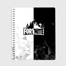 Тетрадь с принтом FORTNITE в городе Новоалтайск, 100% бумага | 48 листов, плотность листов — 60 г/м2, плотность картонной обложки — 250 г/м2. Листы скреплены сбоку удобной пружинной спиралью. Уголки страниц и обложки скругленные. Цвет линий — светло-серый
 | fnchap2 | fortnite | fortnite 2 | fortnite x | marshmello | маршмелло | фортнайт | фортнайт 2 | фортнайт глава 2