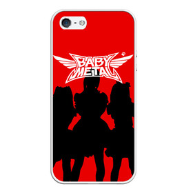 Чехол для iPhone 5/5S матовый с принтом BABYMETAL в городе Новоалтайск, Силикон | Область печати: задняя сторона чехла, без боковых панелей | Тематика изображения на принте: babymetal | j pop | japan | бэбиметал | дэт метал | каваий метал | моа кикути | судзука накамото | юи мидзуно | япония