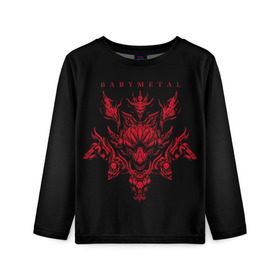 Детский лонгслив 3D с принтом BABYMETAL в городе Новоалтайск, 100% полиэстер | длинные рукава, круглый вырез горловины, полуприлегающий силуэт
 | Тематика изображения на принте: babymetal | j pop | japan | бэбиметал | дэт метал | каваий метал | моа кикути | судзука накамото | юи мидзуно | япония